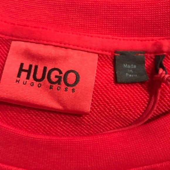 HUGO BOSS Men's Flame Logo Sweatshirt  Medium - Picture 3 of 12